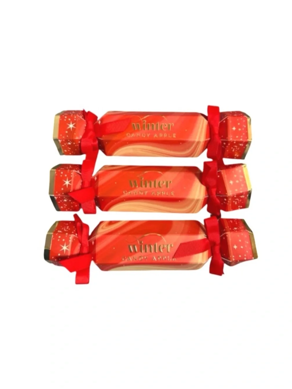 3 Packs of 3 Winter Candy Apple Bath Fizzy (9 Total)
